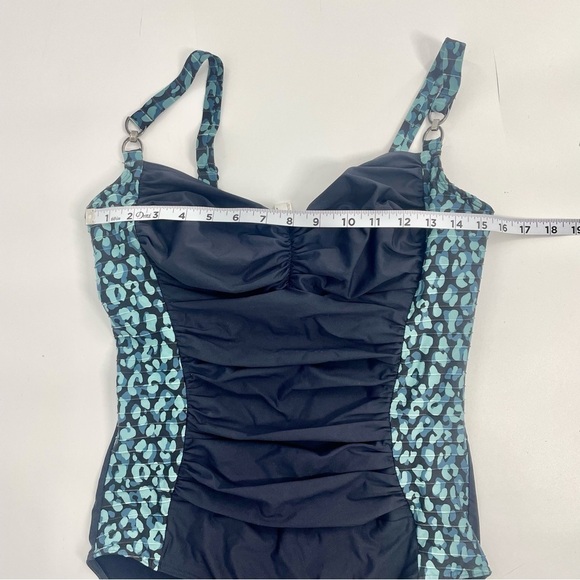 PRIMA DONNA Sherry Swimsuit Control Wire Cups Navy Blue Ruched Resortwear 2X - Picture 6 of 16